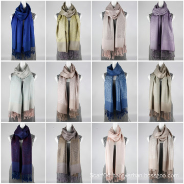 GM16-06 Custom Jacquard Viscose Pashmina Shawl